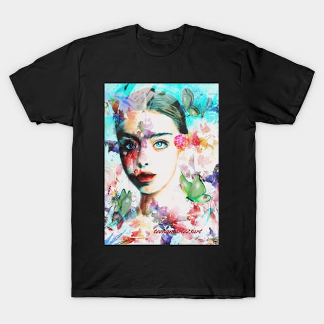 Butterfly T-Shirt by teenamarie23art